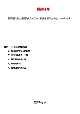 服装类商品陈列手册