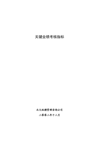鲁艺项目-关键业绩考核表