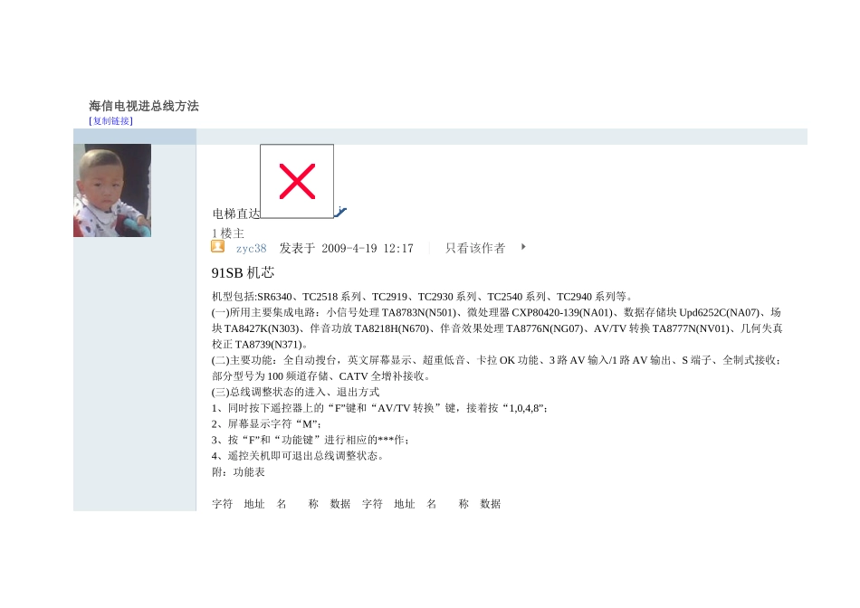 海信电视进总线方法_第1页