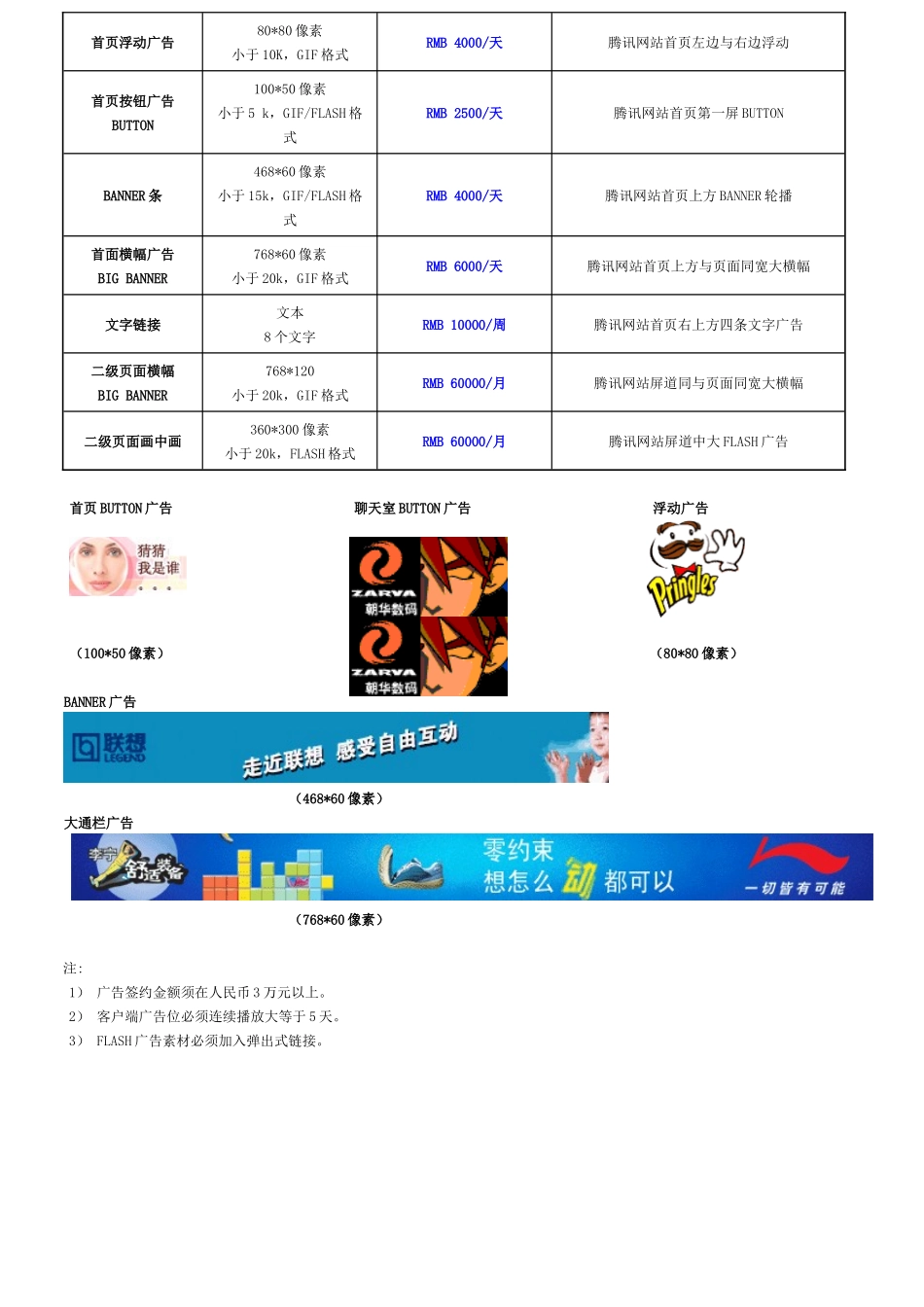 某科技QQ2003广告报价_第3页