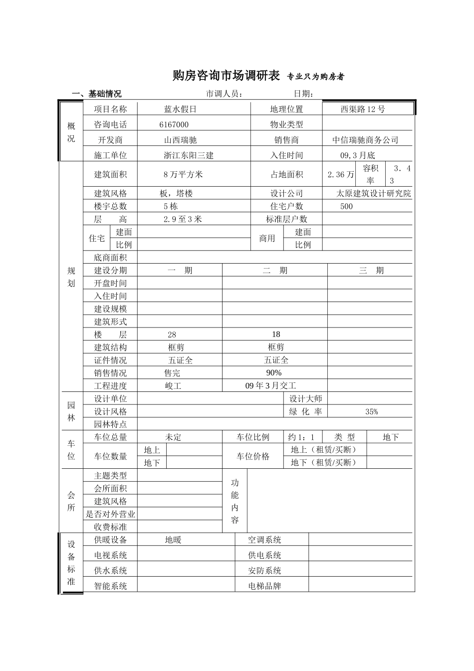 蓝水假日市场调查表_第1页