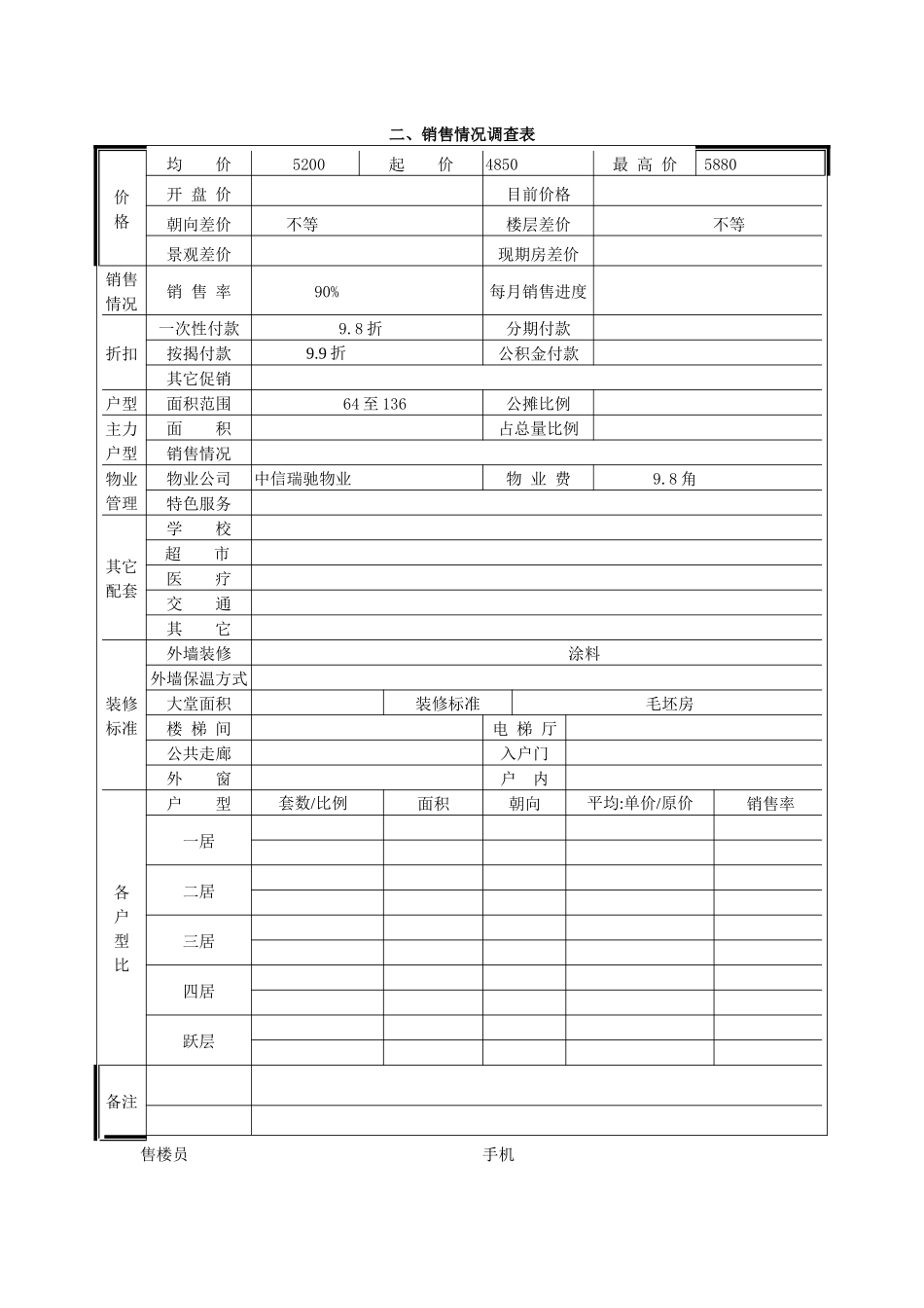 蓝水假日市场调查表_第2页
