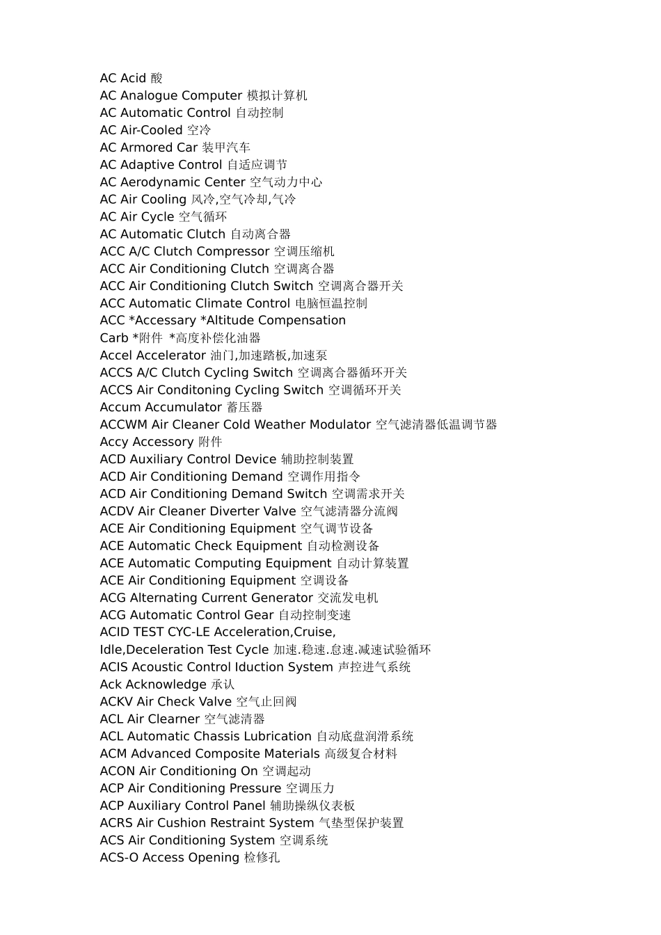 进口汽车维修技术缩略英语词典(1)_第3页