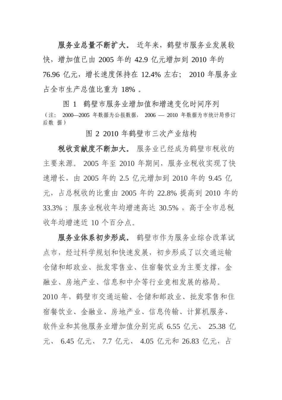 鹤壁市服务业十二五发展规划_第2页