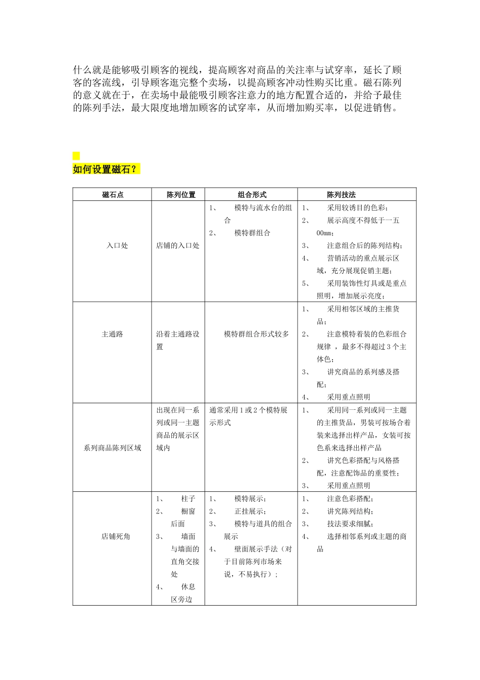 论留住顾客的店铺磁石陈列_第3页