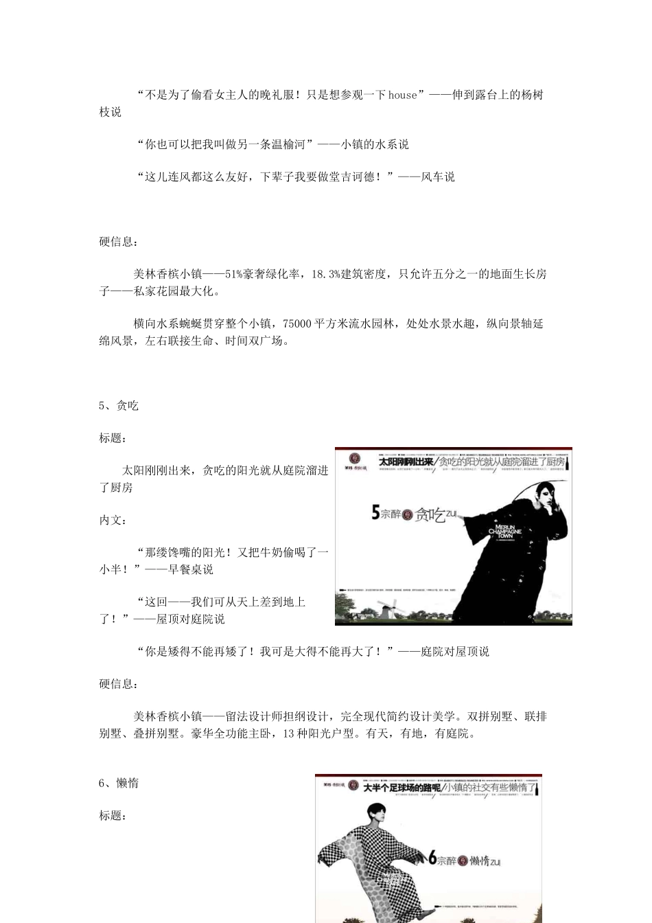 美林香槟小镇广告文案_第3页