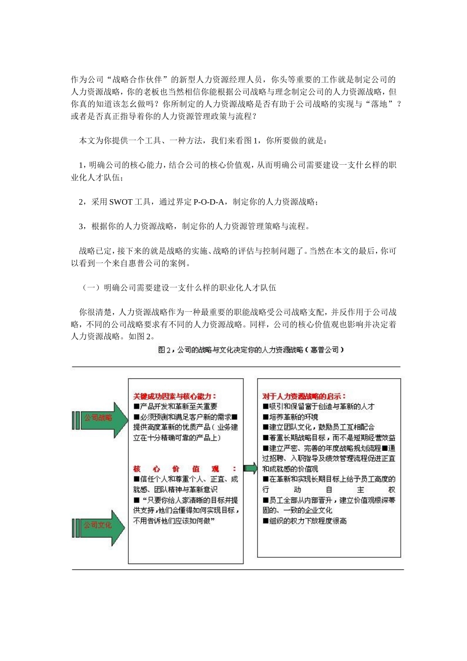 如何制定你的人力资源战略_第1页