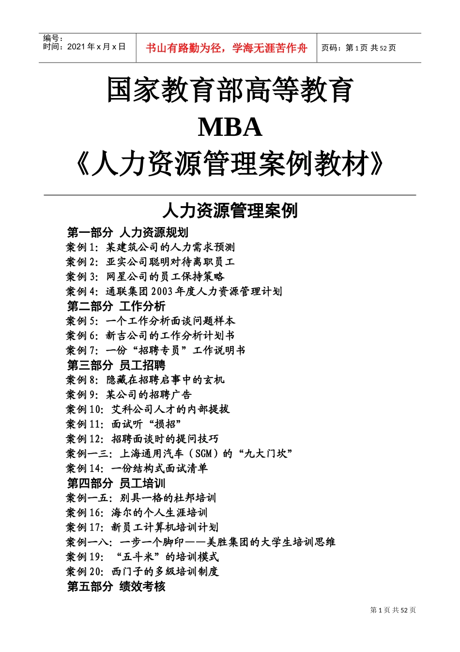 人力资源管理案例课件分析_第1页