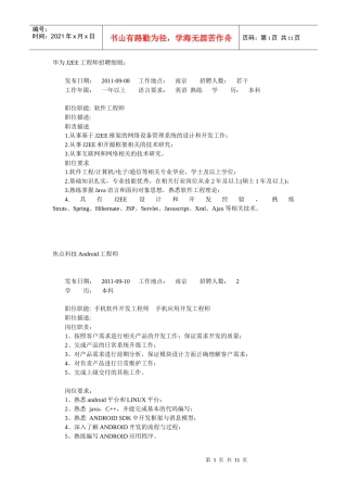 人力资源-2022XXXX0912整理的公司企业招聘信息