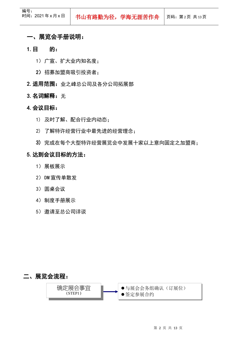 展览会会议手册_第2页