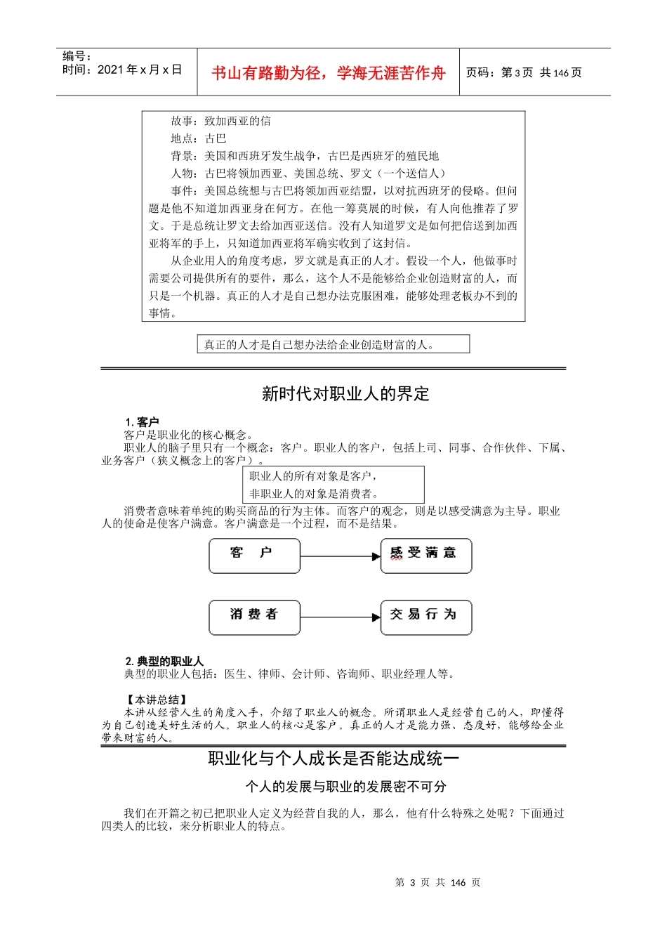 人力资源-2022A01企业员工职业化训练整体解决方案听课笔记_第3页