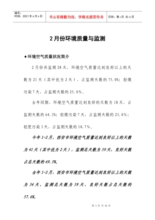 人力资源-20221-2月份环境质量与监测