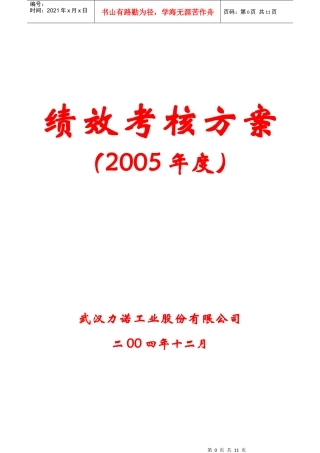 人力资源-202205年考核方案
