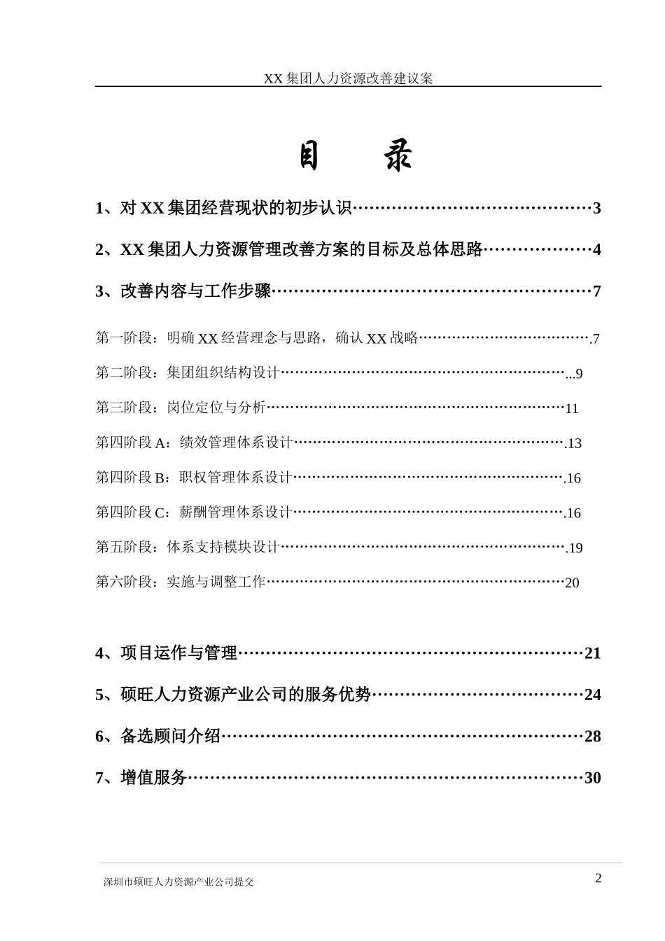 XX集团人力资源管理咨询案例_第2页