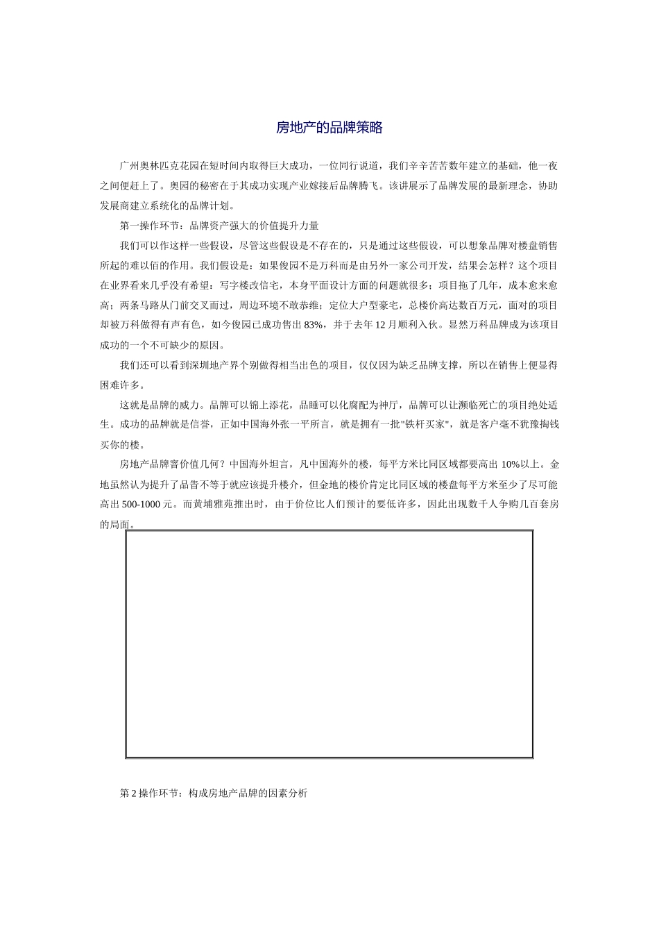 房地产企业的品牌营销策略分析_第1页