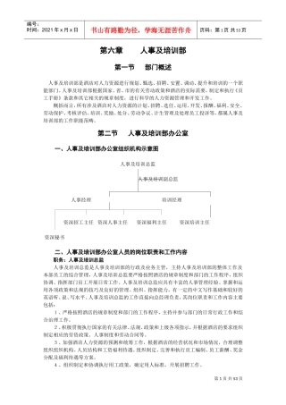 人事及培训部培训课件