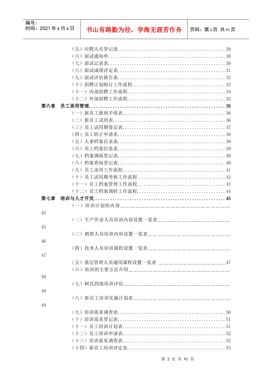 人力资源管理职位全部工作明细_第2页