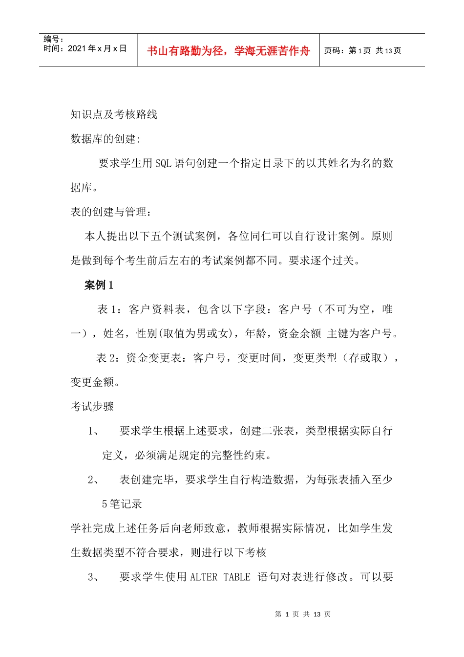 人力资源-2022SQL考核内容_第1页