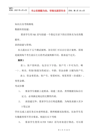 人力资源-2022SQL考核内容