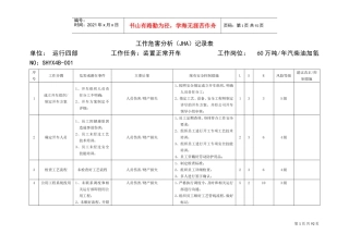 工作危害分析(JHA-LS)记录表(DOC87页)