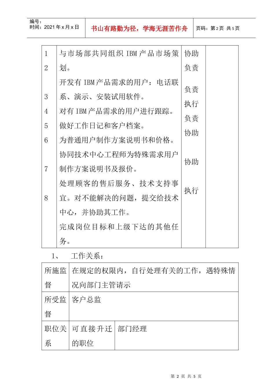 人力资源-2022IBM销售工程师职务说明书(1)_第2页