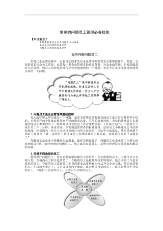 常见的问题员工管理必备技能(doc 4)
