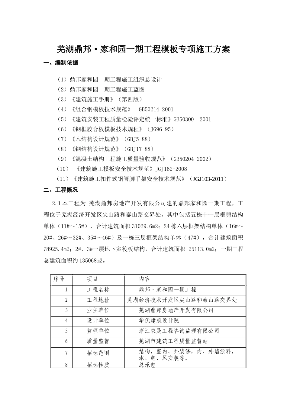 民建模板施工专项方案_第1页