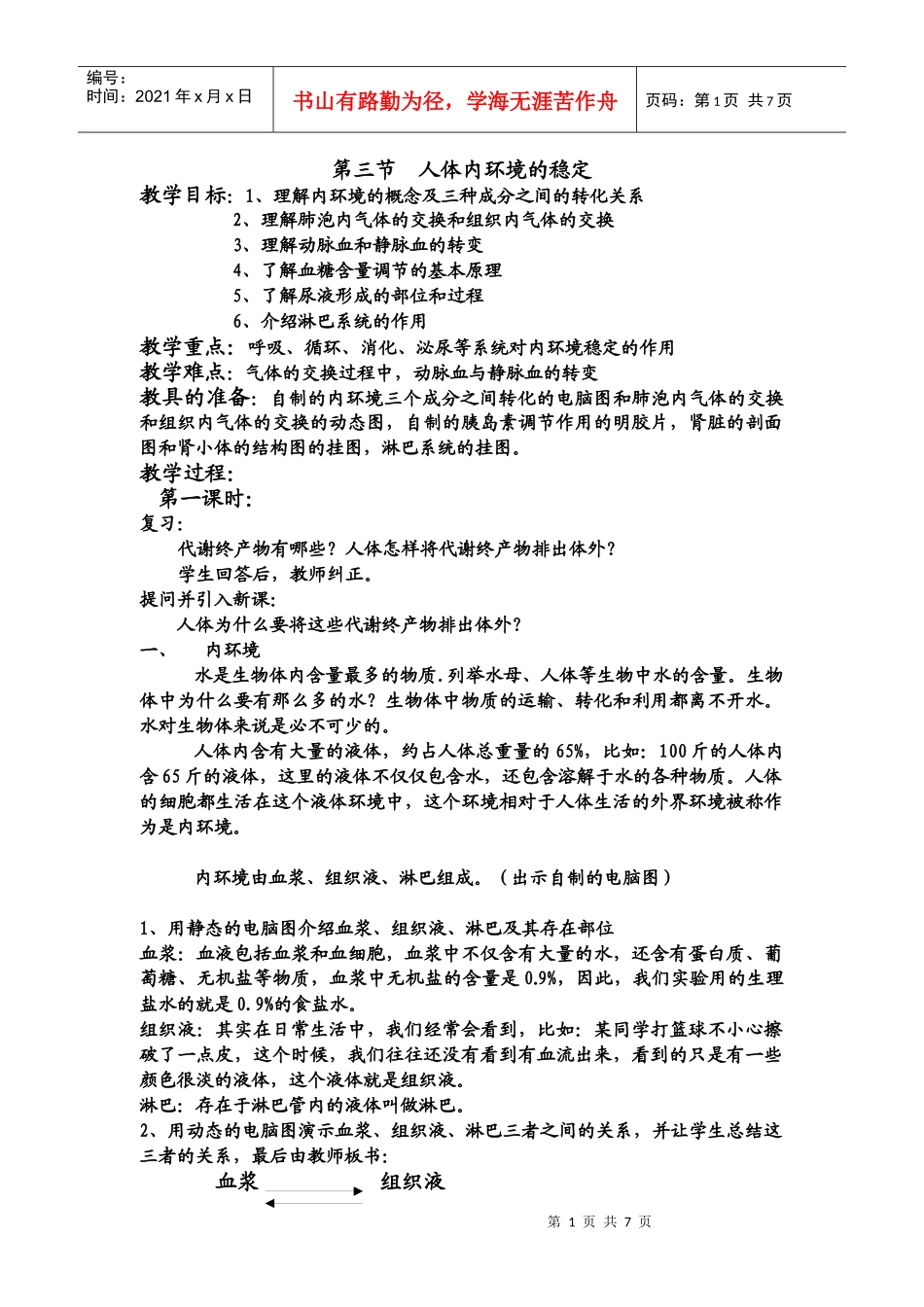 人体内环境的稳定_第1页