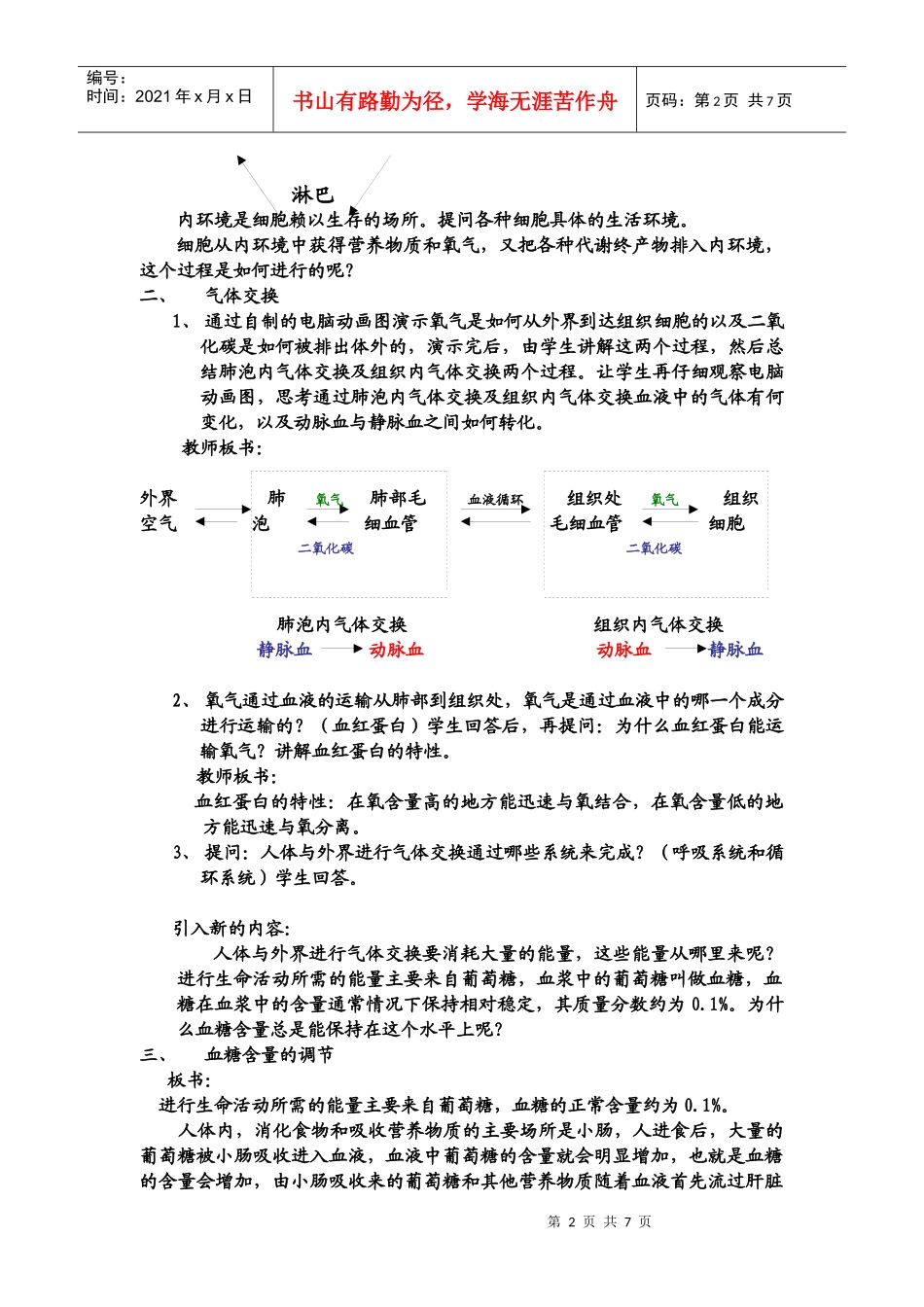 人体内环境的稳定_第2页