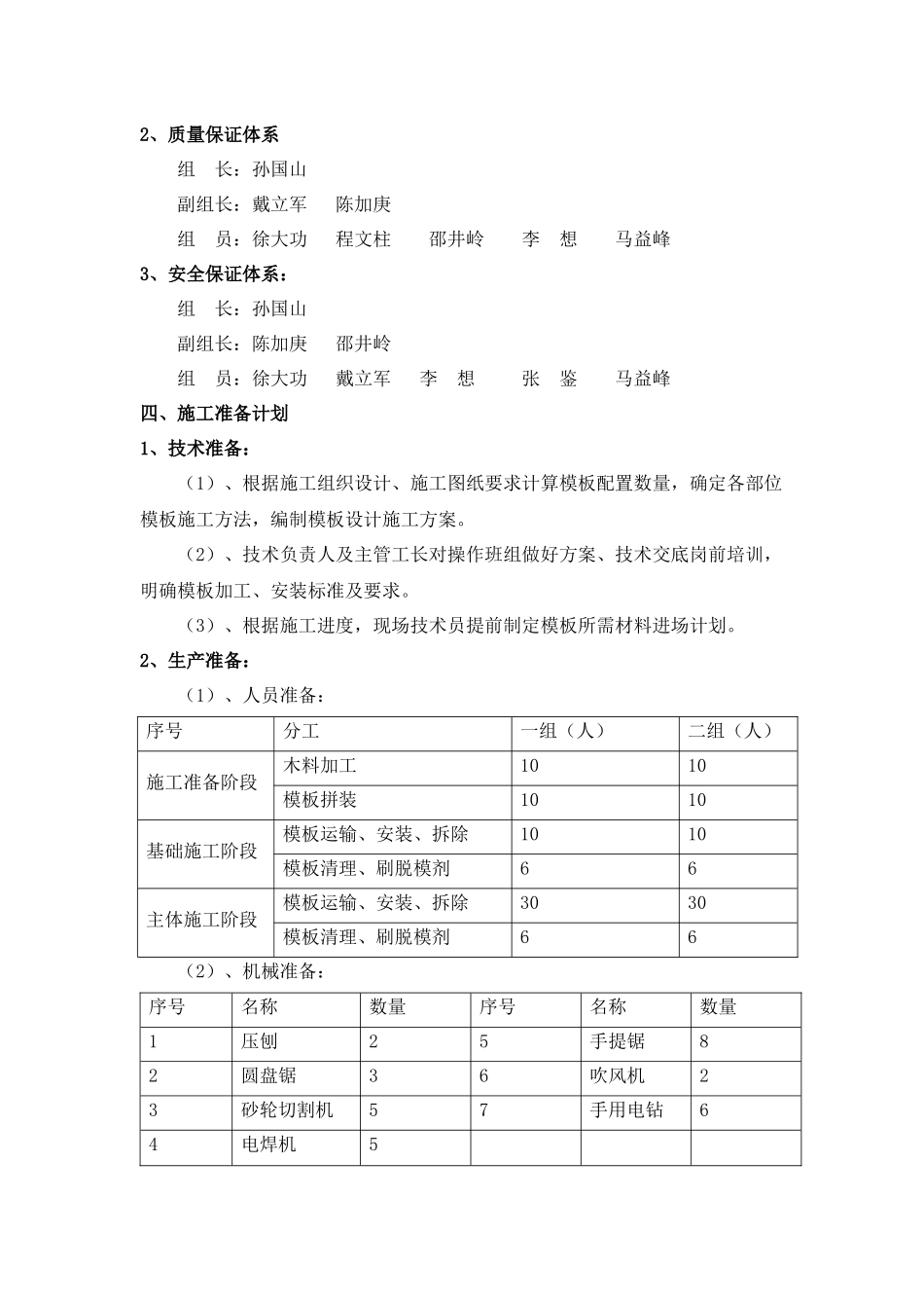 车库模板工程施工方案_第2页