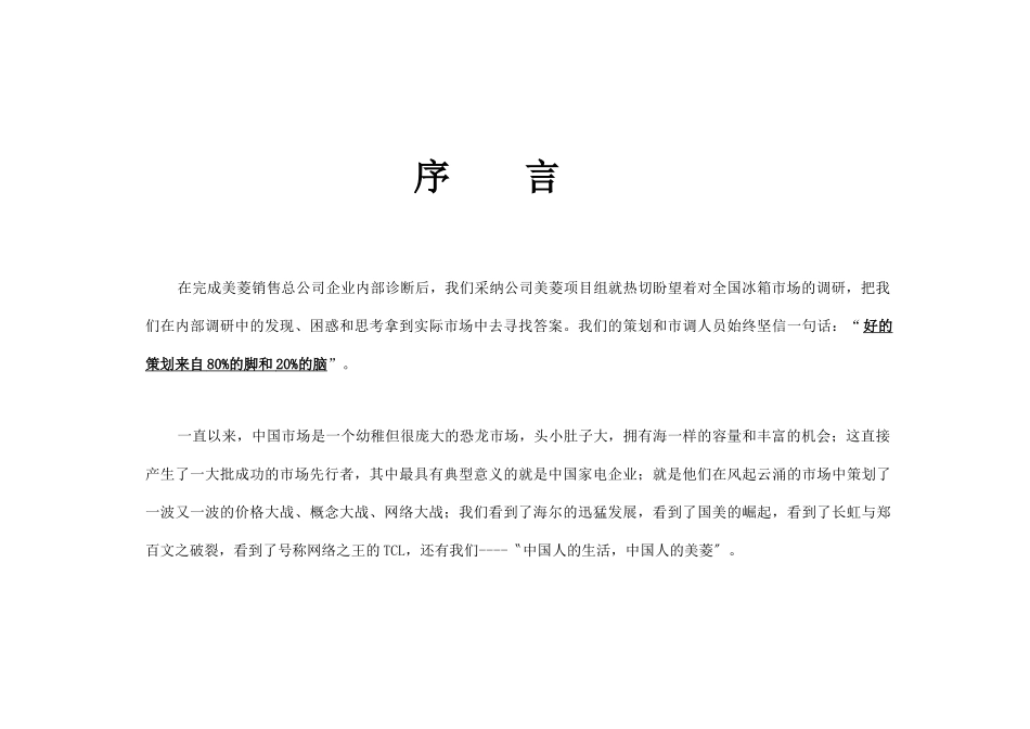 某电器公司市场调研报告_第2页