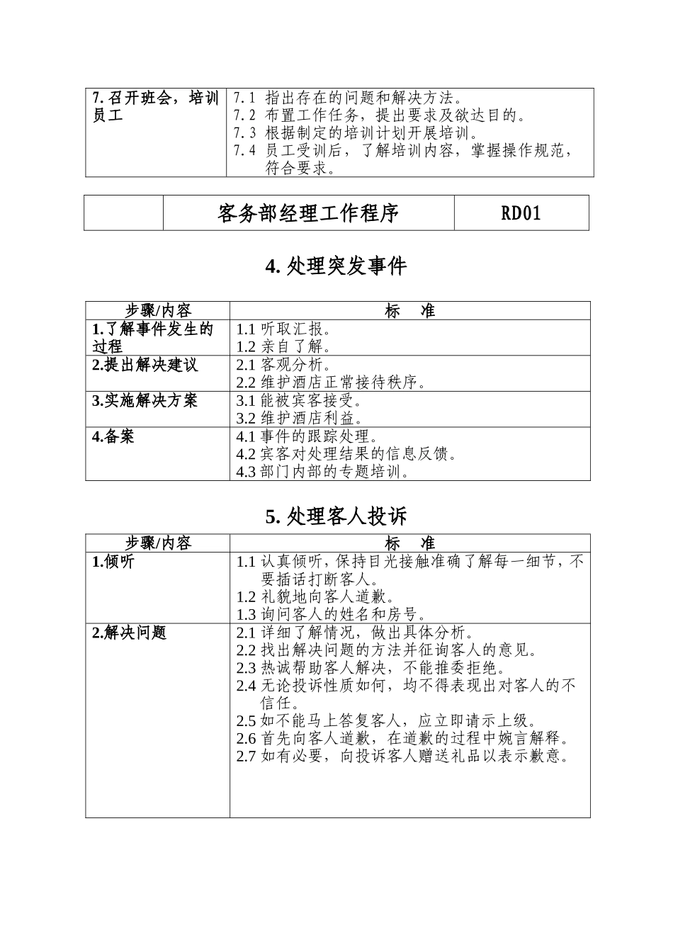 客务部各岗位工作分析_第3页