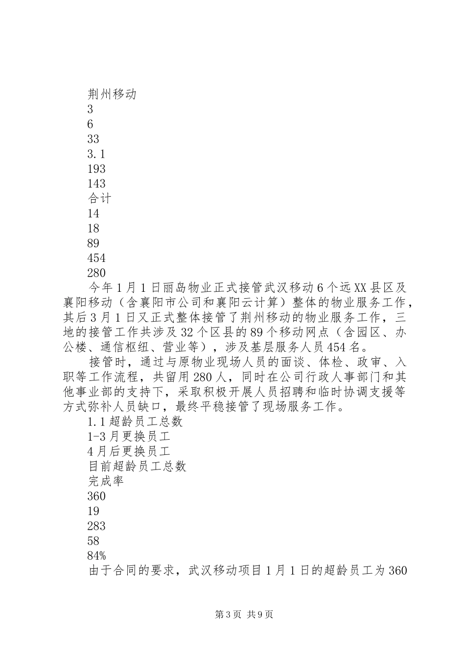 XX年移动项目管理领导工作总结及XX年度工作计划-XX年度工作计划_第3页