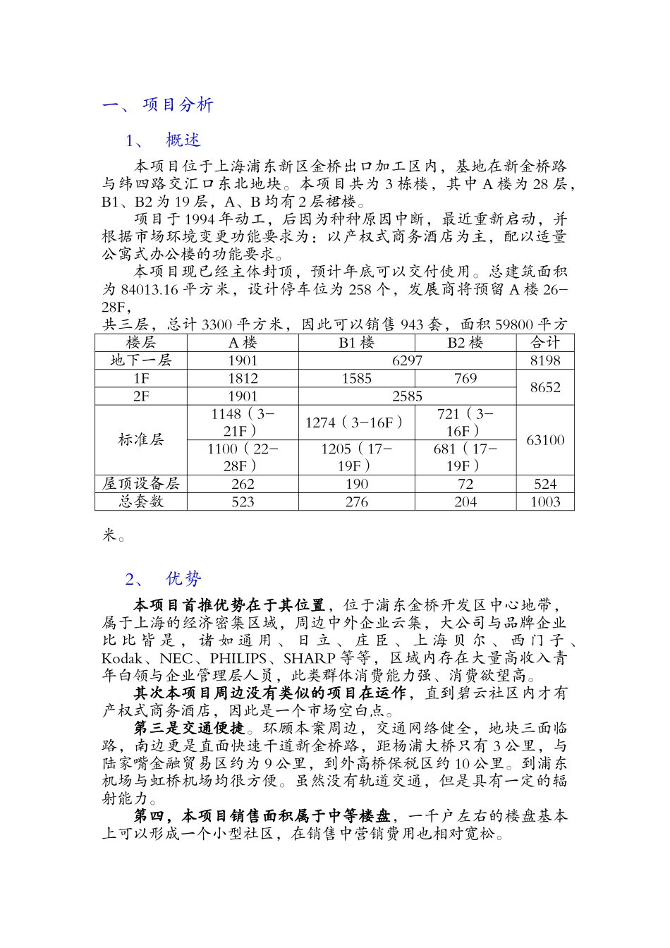 碧云中惠项目分析营销策划书_第1页