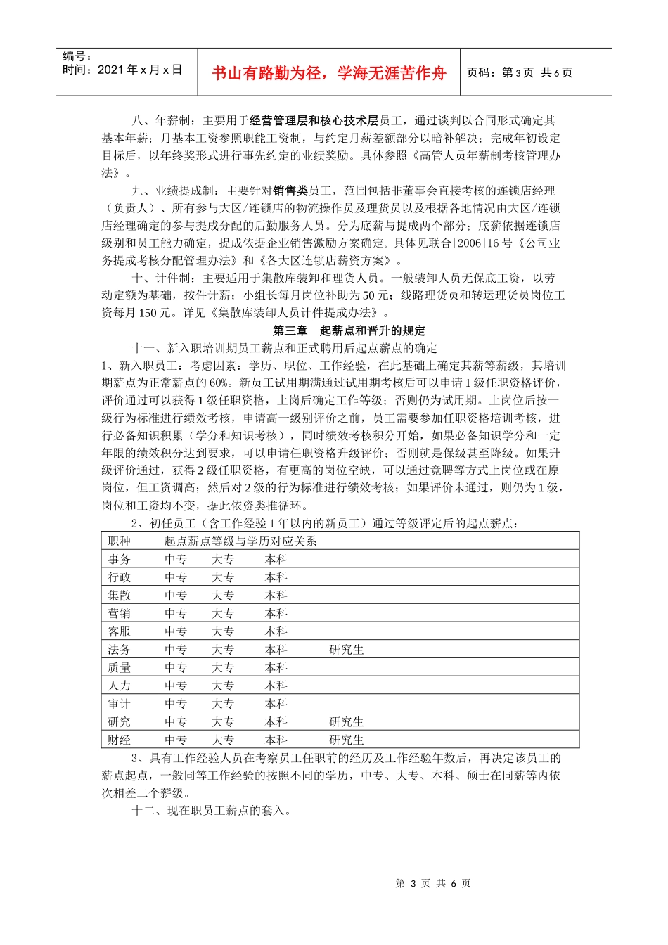 山东佳怡薪酬制度_第3页
