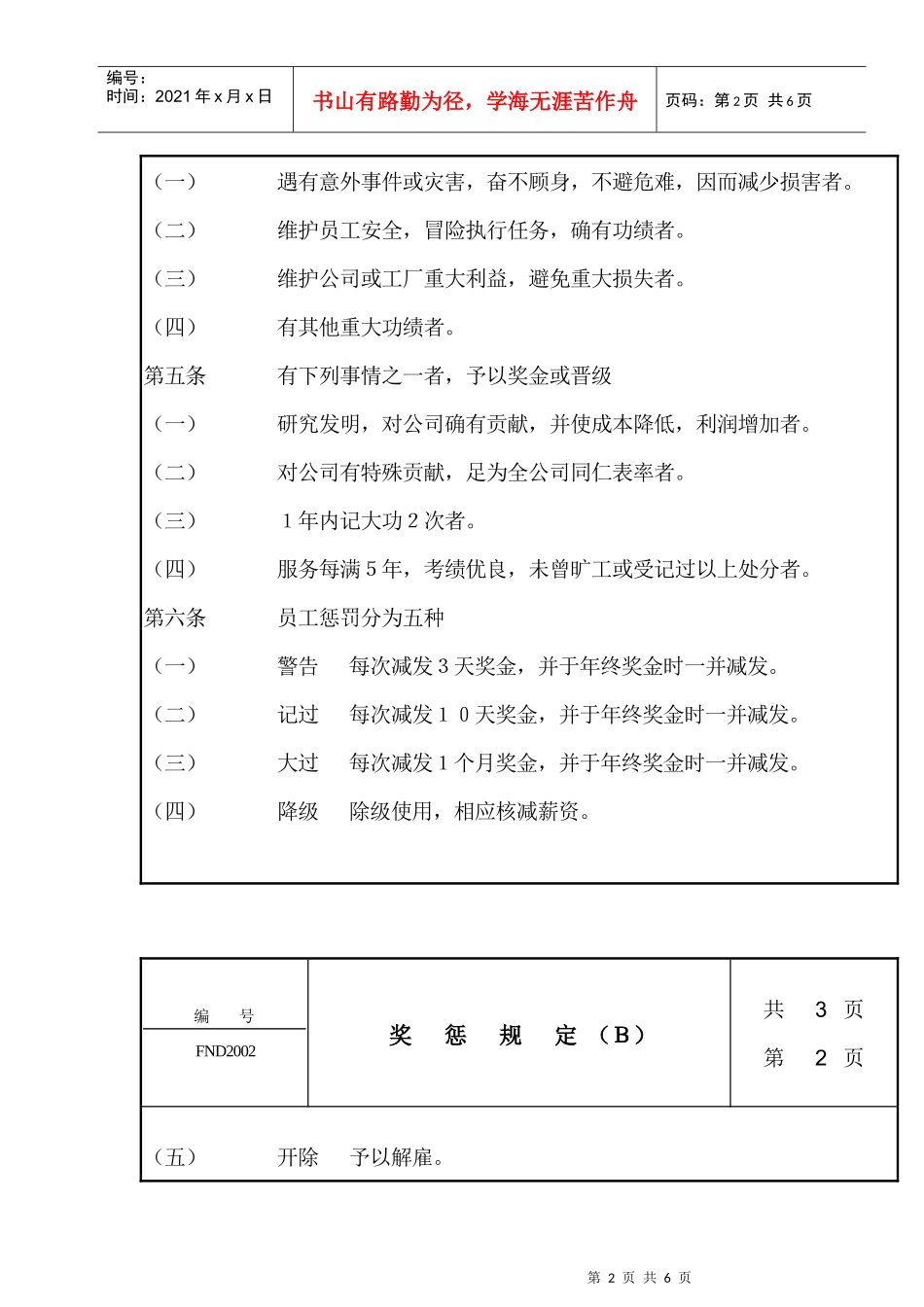 人力资源-202220奖惩规定Ｂ_第2页