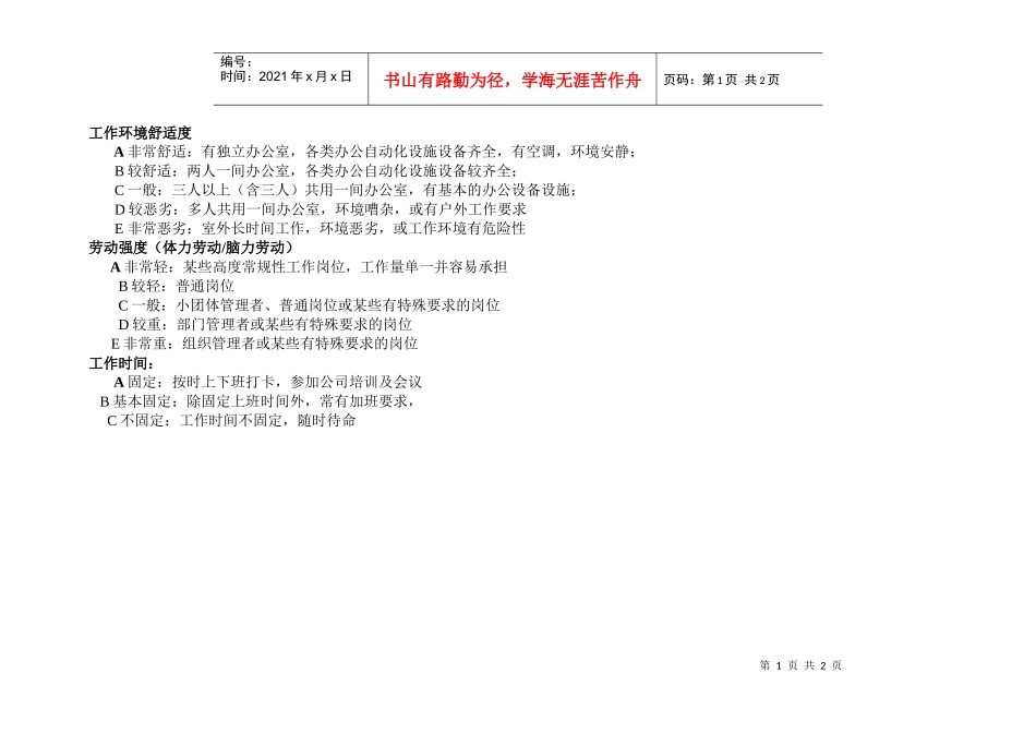 合益HayGroup海氏工作环境评分标准_第1页