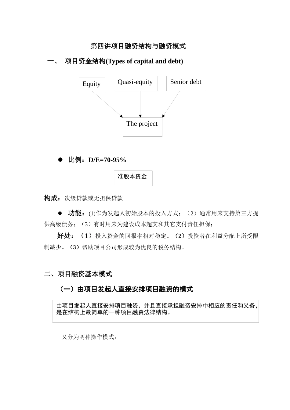 第四讲专案融资筹资渠道与融资模式(1)_第1页