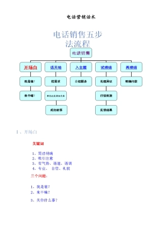 电话营销话术(33页)