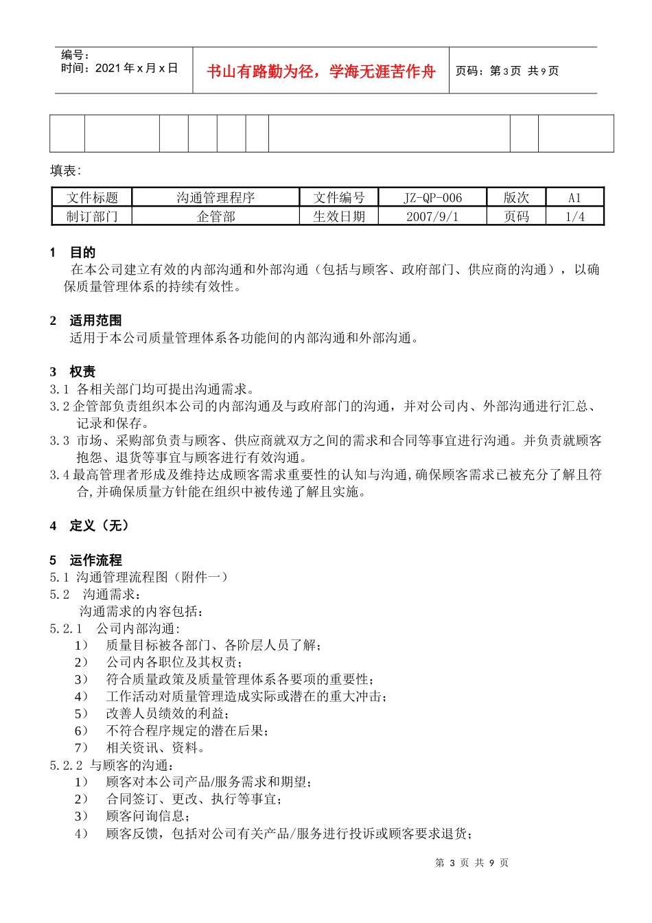 人力资源-2022006沟通管理程序_第3页