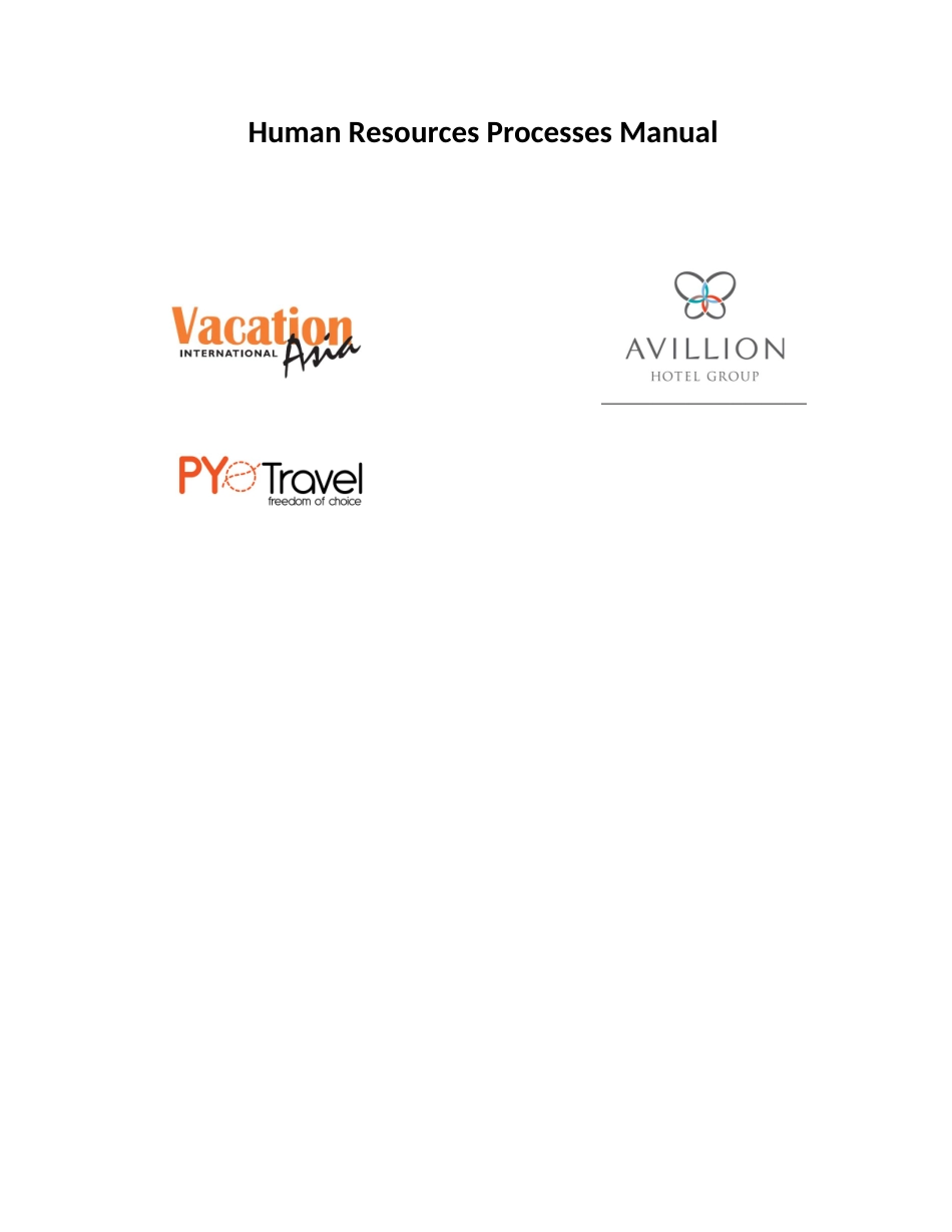 人力资源-2022HRProcessesManual-Index_第1页