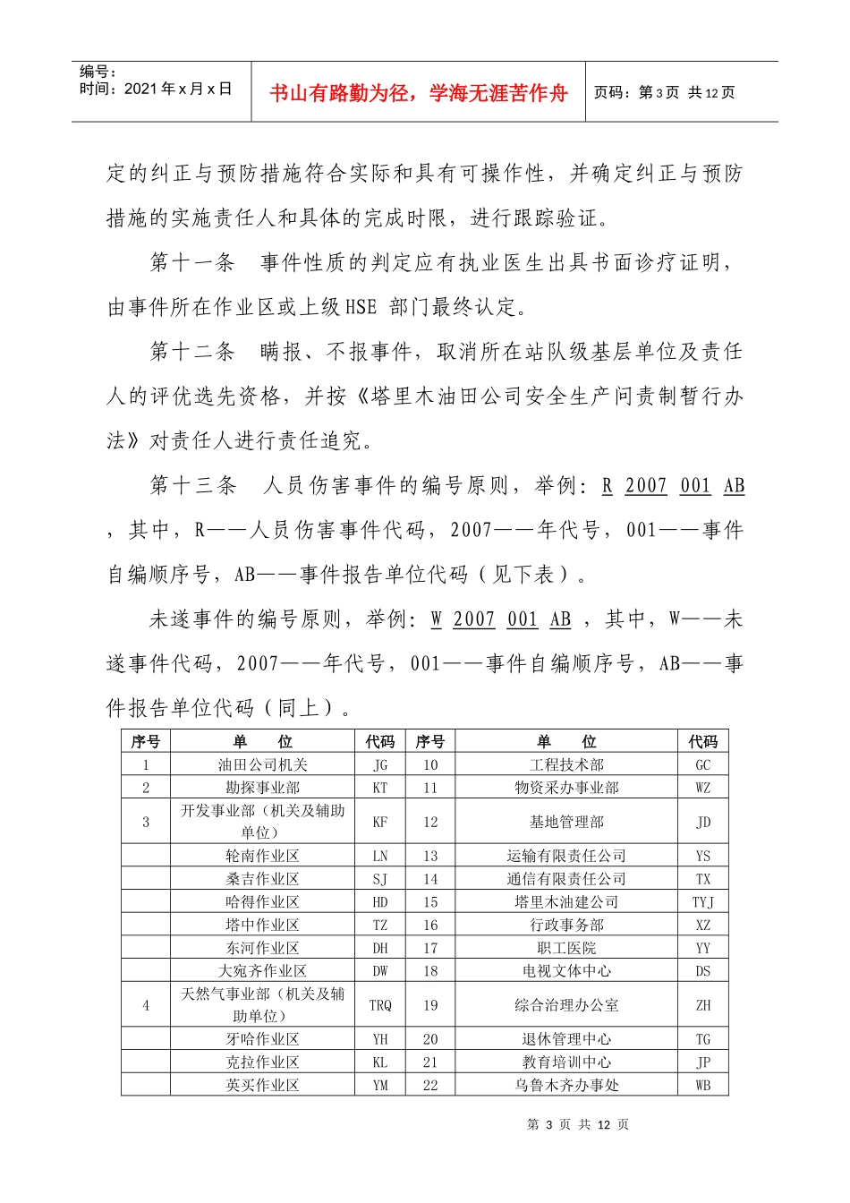 人员伤害及未遂事件报告管理规定_第3页