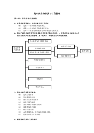 超市商品管理商品的存货与订货管理(9页)