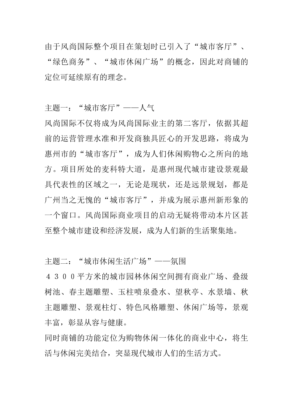 风尚国际商铺销售执行方案_第2页