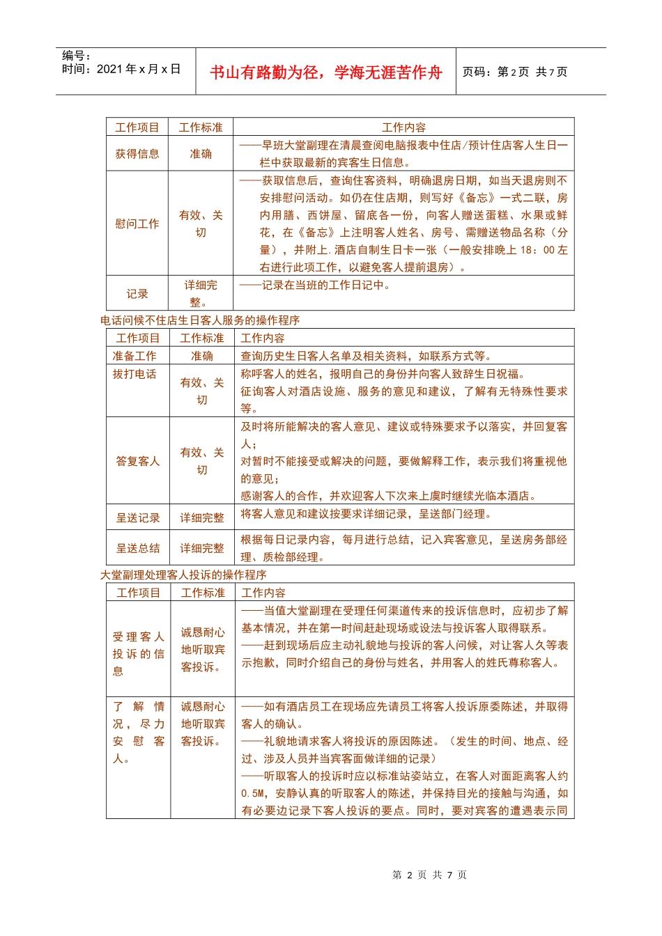 大堂副理培训_第2页