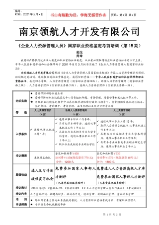 南京领航人才开发有限公司