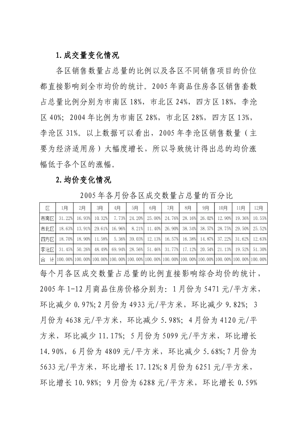 青岛市房地产市场交易情况分析_第3页