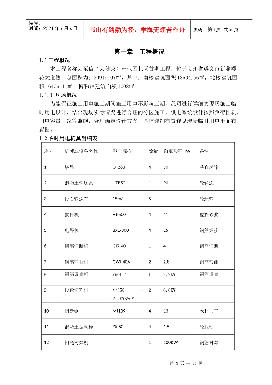临时用电施工方案培训资料_第3页