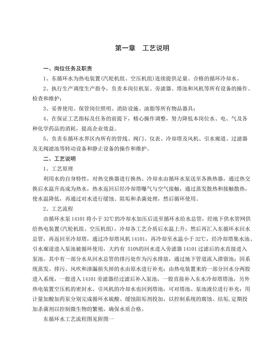 供水东循环水系统岗位作业指导书_第1页