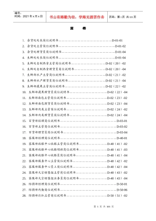 家乐福岗位说明书(一)
